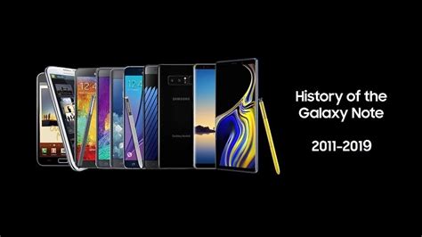 samsung galaxy note history.
